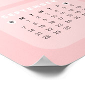 かわいいバニー2025年カレンダーポスター ポスター (角)