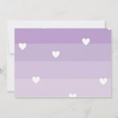 かわいいバニー3rdフォト招待状ガーリーバースデーパーティー 招待状 (裏面)