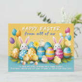 かわいいバニー・イースターからカラフル。 シーズンカード (スタンド正面)