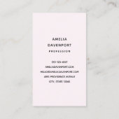 かわいいバニー&エッグシェイプのハウスパステルカラー 名刺 (裏面)