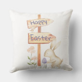 かわいいバニー&エッグハッピーイースター クッション (裏面)