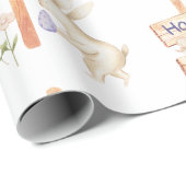 かわいいバニー&エッグハッピーイースター ラッピングペーパー (ロールコーナー)