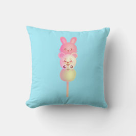 かわいいバニー、クマ、カエル団子 クッション