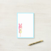 かわいいバニー、クマ、カエル団子 ポストイット (デスク上)