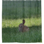 かわいいバニー シャワーカーテン (正面)