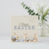 かわいいバニー&トイレブルーイースターエッグ シーズンカード (スタンド正面)