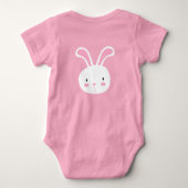 かわいいバニー ベビーボディスーツ (裏面)