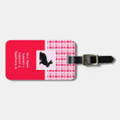 かわいいバニー ラゲッジタグ (正面横)