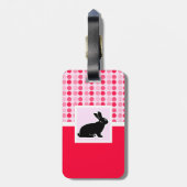 かわいいバニー ラゲッジタグ (裏面縦)