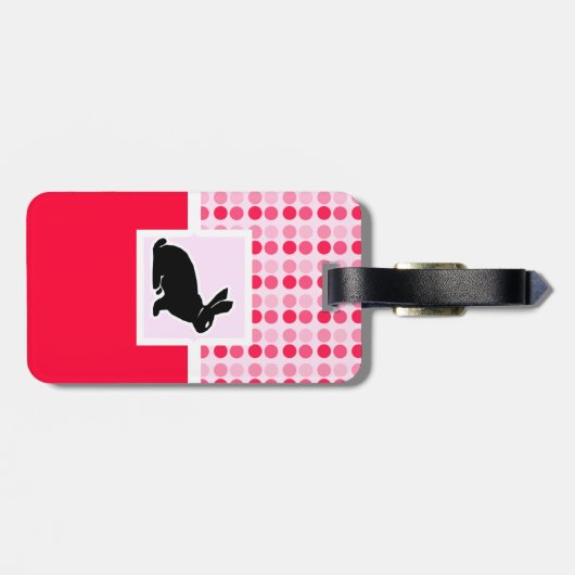 かわいいバニー ラゲッジタグ (裏面横)