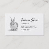 かわいいバニー 名刺 (正面)