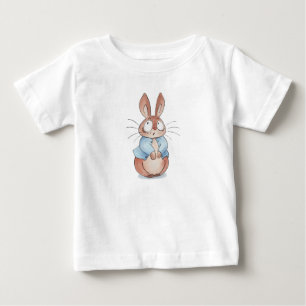 かわいいバニーTシャツ – かわいいラビットグラフィックティー ベビーTシャツ
