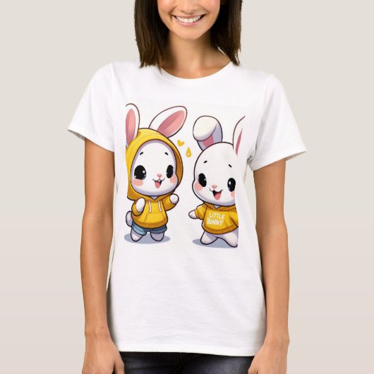 かわいいバニーTシャツ Tシャツ (正面)