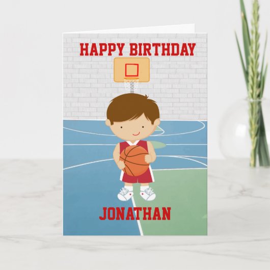 かわいいバパーソナライズされたスケット誕生日 カード (正面)