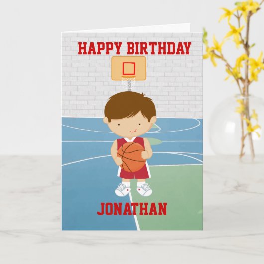 かわいいバパーソナライズされたスケット誕生日 カード (黄色い花)