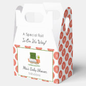 かわいいバビシャワー寿司とサーモン転がテーマ フェイバーボックス (オープン)