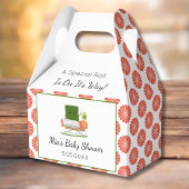 かわいいバビシャワー寿司とサーモン転がテーマ フェイバーボックス