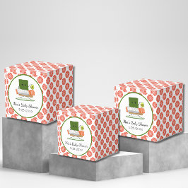 かわいいバビシャワー寿司とサーモン転がテーマ フェイバーボックス