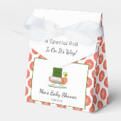 かわいいバビシャワー寿司とサーモン転がテーマ フェイバーボックス (正面サイド)