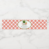 かわいいバビシャワー寿司とサーモン転がテーマ ペットボトルラベル (シングルラベル)