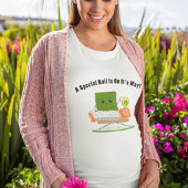 かわいいバビシャワー寿司とサーモン転がテーマ Tシャツ