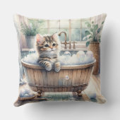 かわいいバブリー子猫バスタイム クッション (裏面)