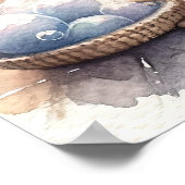 かわいいバブリー子猫バスタイム ポスター (角)