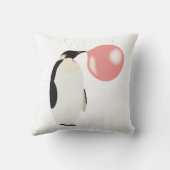 かわいいバブルガムペンギン吹のバブル クッション (裏面)
