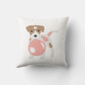 かわいいバブルガム犬の子犬吹のバブル クッション (裏面)