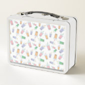 かわいいバブルティーボバパステル メタルランチボックス (裏面)