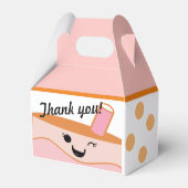 かわいいバブルティーボバパーティー フェイバーボックス (裏面サイド)