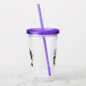 かわいいバブルティー&ユニコーン アクリルタンブラー (左)