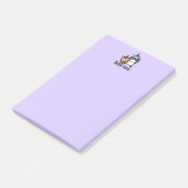 かわいいバブルティー&ユニコーン ポストイット (アングル)