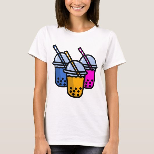 かわいいバブルティー Tシャツ (正面)