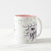 かわいいバブルパステルねえゴージャスなマグカップ ツートーンマグカップ (正面右)