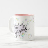 かわいいバブルパステルねえゴージャスなマグカップ ツートーンマグカップ (正面左)