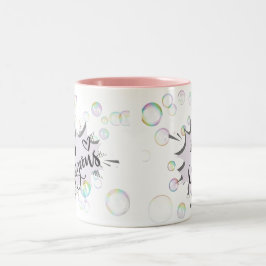 かわいいバブルパステルねえゴージャスなマグカップ ツートーンマグカップ