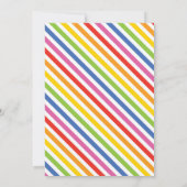 かわいいバブルワードカード招待状 招待状 (裏面)