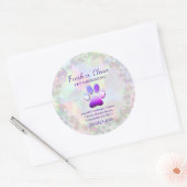 かわいいバブル白熱電球グルーミングサービス ラウンドシール (封筒)