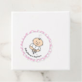 かわいいバプテスギフトラベル – 漫画男の赤ちゃん フェイバータグ (インサイチュ)