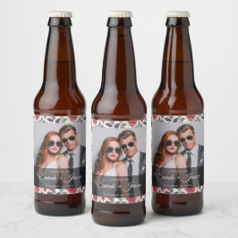 かわいいバラのビールラベル ビールラベル