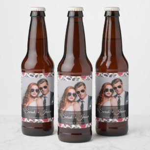 かわいいバラのビールラベル ビールラベル