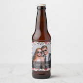 かわいいバラのビールラベル ビールラベル (正面)