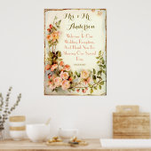 かわいいバラへようこそ ポスター (キッチン)