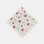 かわいいバラガールバースデーパーティーの招待 スタンダードカクテルナプキン (角)