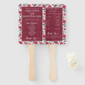 かわいいバラ番組ファン ハンドファン (正面&裏面)