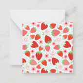 かわいいバラ色のスイートキッズ バレンタイン ノートカード (裏面)