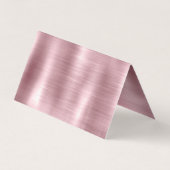 かわいいバラ赤面シルバーフェイクグリッター 名刺 (裏面)