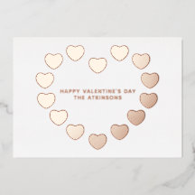 かわいいバラ金ゴールドカスタムハートバレンタインデー