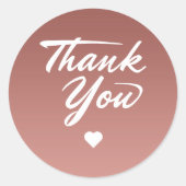 かわいいバラ金ゴールドグラデーション背景 ラウンドシール (正面)